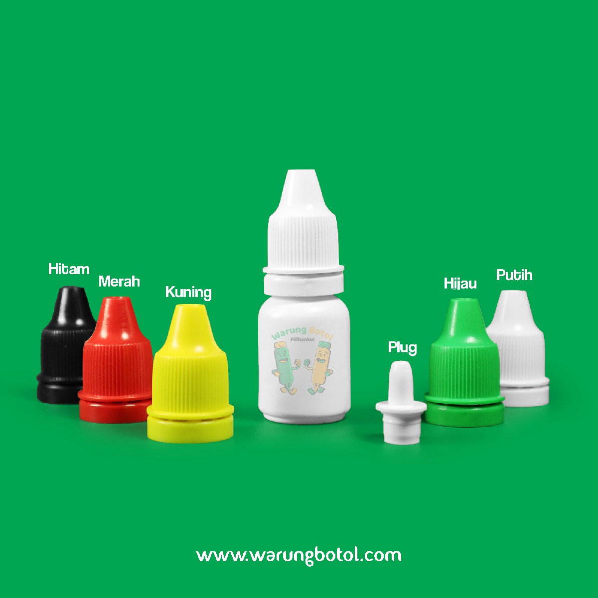 distributor toko jual botol plastik untuk obat kimia tetes 10ml putih HDPE murah terdekat di bandung jakarta bogor bekasi